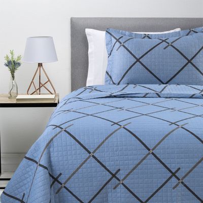 Imagen 1 del producto Cubrecama Ultrasonic Celeste 1.5 Plaza