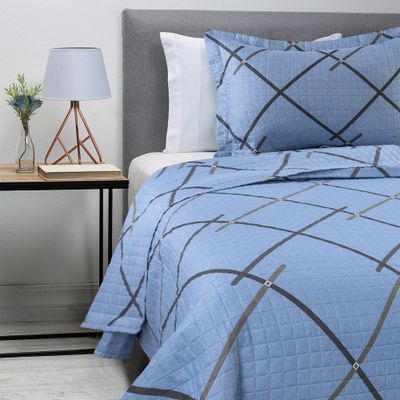 Imagen 2 del producto Cubrecama Ultrasonic Celeste 1.5 Plaza