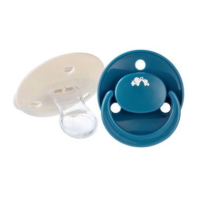 Imagen 2 del producto 2 Chupetes Reversibles Silicona 0+ Azul/Arena Bebe Confort