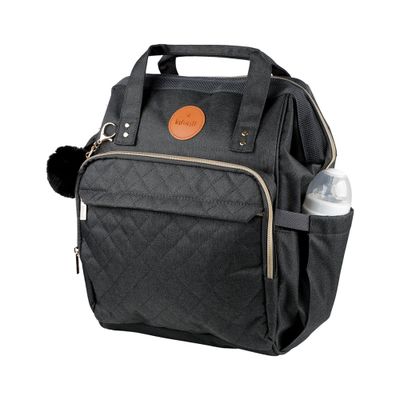 Mochila Pañalera Open Negra Infanti