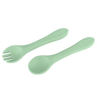 Imagen 2 del producto Set Cuchara Y Tenedor Verde Infanti