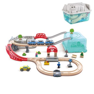 Juego De Bloques Tren De La Ciudad Hape