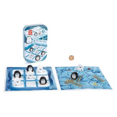 Juego Portatil 2En1 Tic Tac Toe/Escaleras & Serpientes Hape