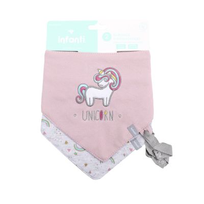 Imagen 2 del producto Bipack Baberos Impermeables Unicornio T24 Infanti
