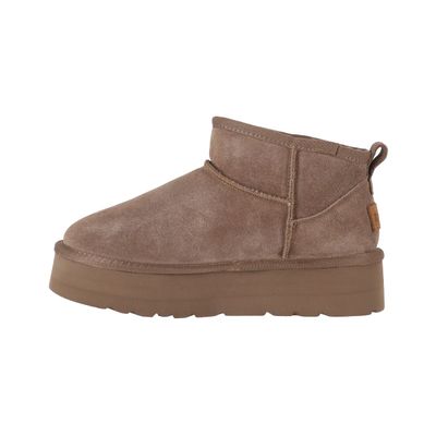 Imagen 2 del producto Botas Mujer Cuero Blast Mini Café Claro Plataforma Bamers