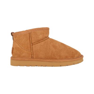 Bota Bamers Blast Mini Cuero Mujer Caramel