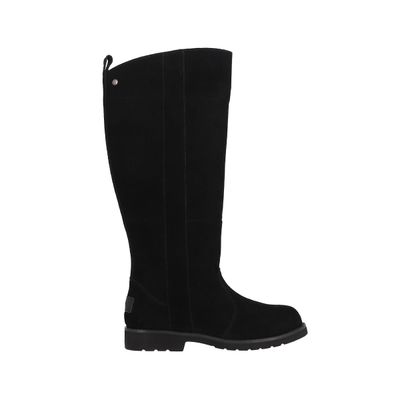 Bota Bamers Malaga High Cuero Mujer Negro