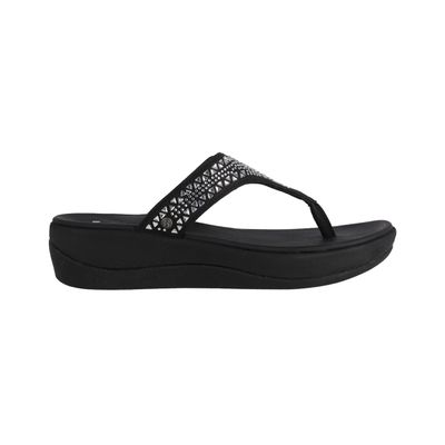 Hawaianas Plataforma Mujer Bamers Cruz Negro