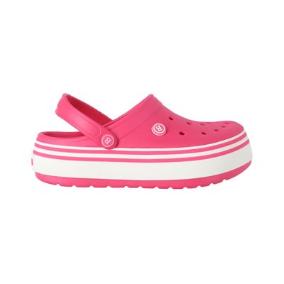 Zuecos Plataforma Mujer Bamers Airline High Fucsia