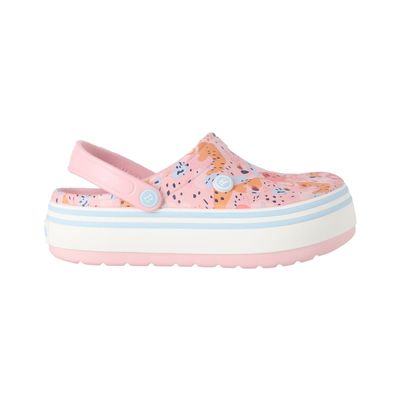 Zuecos Plataforma Mujer Bamers Airline High Rosa Print