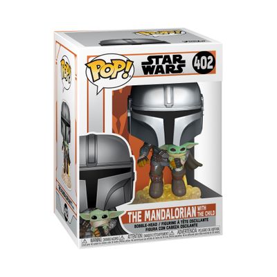 Imagen 2 del producto Funko Pop Mando Flying With Jet Pack The Mandalorian - 402