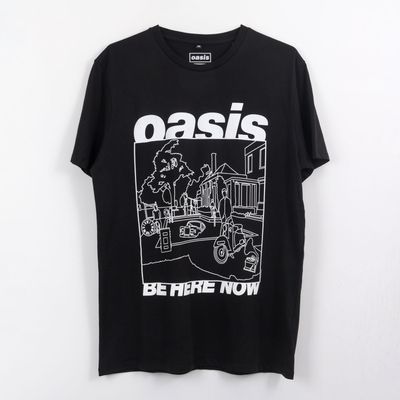 Imagen 2 del producto Polera Manga Corta Hombre Negro Be Here Now Oasis