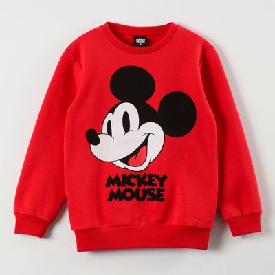 Poleron Niño Mickey Happy Rojo Disney