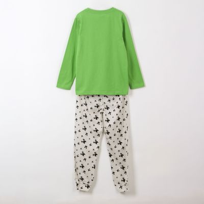 Imagen 2 del producto Pijama Manga Larga Niño Creepers Verde Minecraft