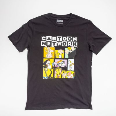 Polera Hombre Cartoon Network Logo Negro
