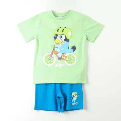 Pijama Corto Niño Verde Bike Bluey