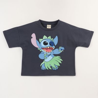Imagen 1 del producto Polera Manga Corta Niña Negro Dance Lilo & Stitch Disney
