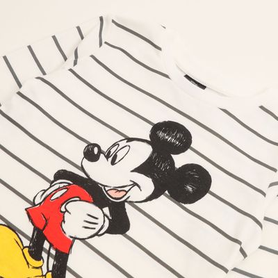 Imagen 2 del producto Polera Manga Larga Niño Mickey Lineas Blanco Disney