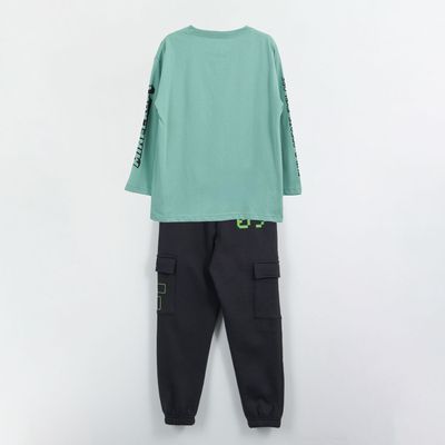 Imagen 2 del producto Conjunto Niño Creeper Cargo Verde Minecraft