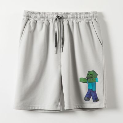 Short Niño Creeper Gris I Minecraft