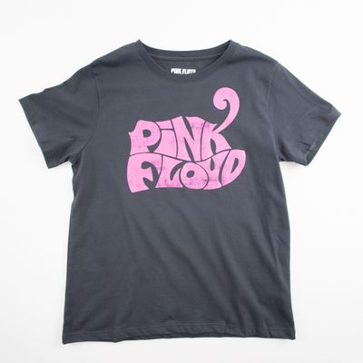 Polera Mujer  Pink Floyd Logo Gris