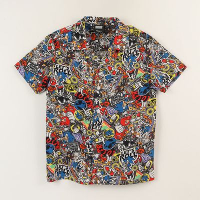 Imagen 2 del producto Guayabera Niño Azul Full Print Lets Roll Sonic