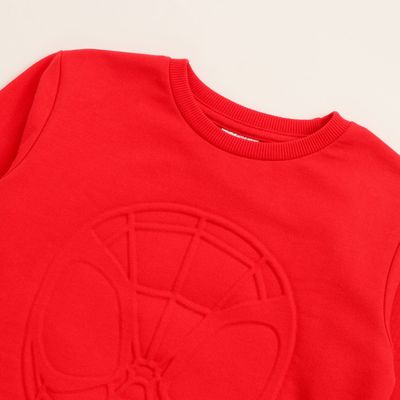 Imagen 2 del producto Poleron Cerrado Niño Spidey Relieve Emboss Rojo Marvel