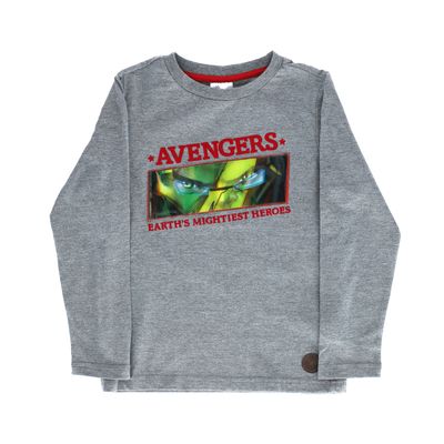Imagen 1 del producto Polera Manga Larga Niño Iron Man Heroes Gris Marvel