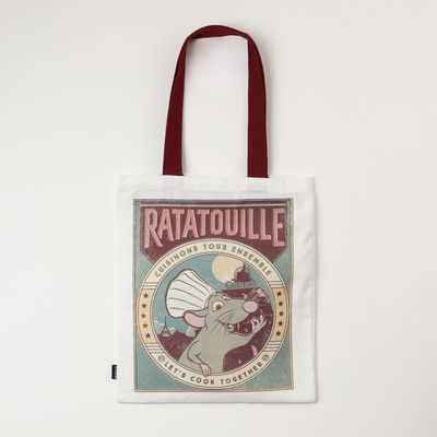 Totebag Niño Blanco Ratatouille Pixar Disney