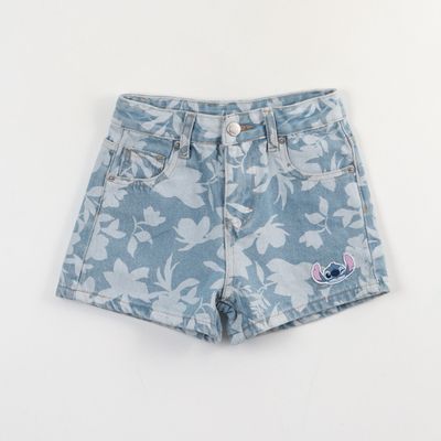 Imagen 1 del producto Short Niña Celeste Denim Lilo & Stitch Disney