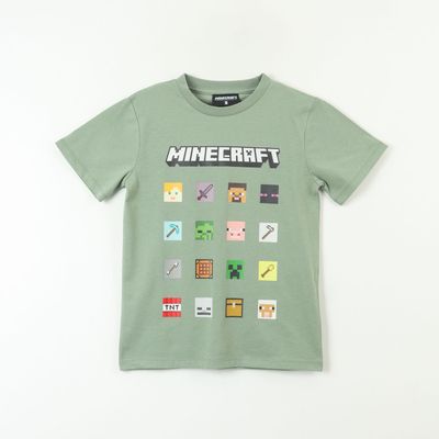 Imagen 1 del producto Polera Manga Corta Niño Cuadrados Verde Minecraft