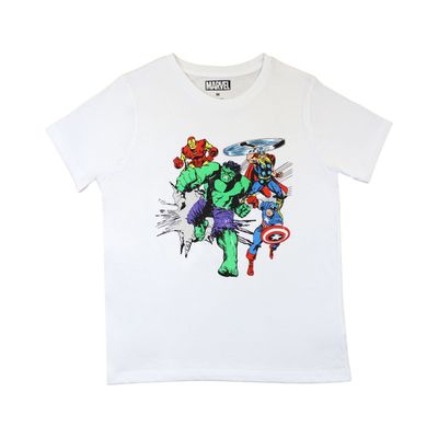 Polera Mujer Avengers Power Blanco Marvel
