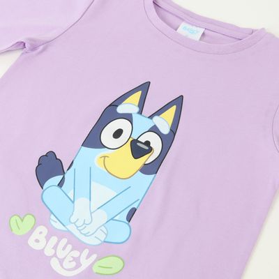 Imagen 2 del producto Conjunto Pijama Niña Sentado Morado Bluey