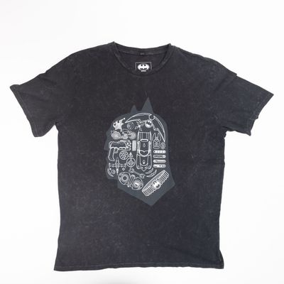 Polera Hombre Dc Comics Batman Gris