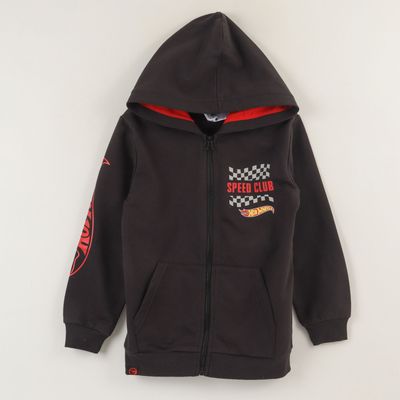 Imagen 1 del producto Poleron Abierto Niño Speed Club Negro Hot Wheels