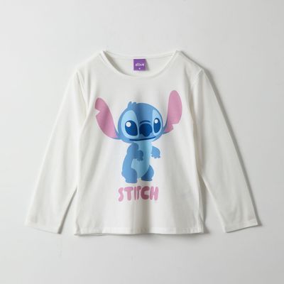Polera Manga Larga Niña Lilo & Stitch Classics Blanco Disney