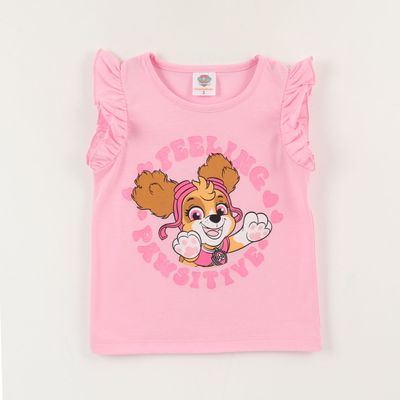 Polera Sin Manga Niña Rosa Skye Feeling Pawsitive Paw Patrol