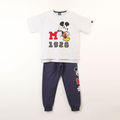 Conjunto Niño Mickey 1928 Gris Disney