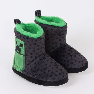 Imagen 2 del producto Pantufla Bota Niño Invernal Creepers Negro Minecraft