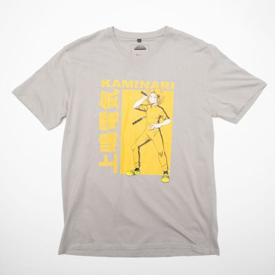 Imagen 1 del producto Polera Hombre  My Hero Academia  Kaminari Gris