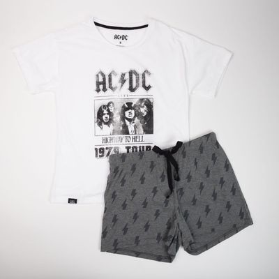 Pijama Mujer Banda Blanco AC/DC
