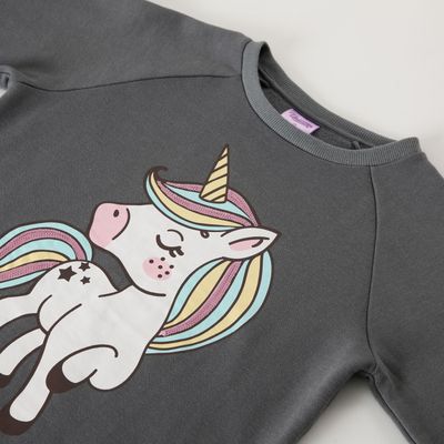 Imagen 2 del producto Conjunto Niña Cute Gris Unicornio