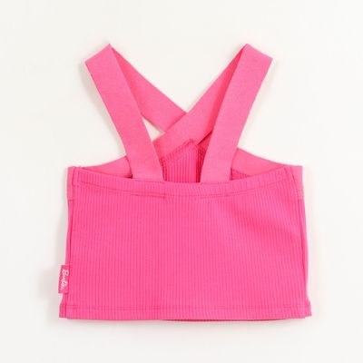 Imagen 2 del producto Polera Sin Manga Niña Fucsia Logo Barbie