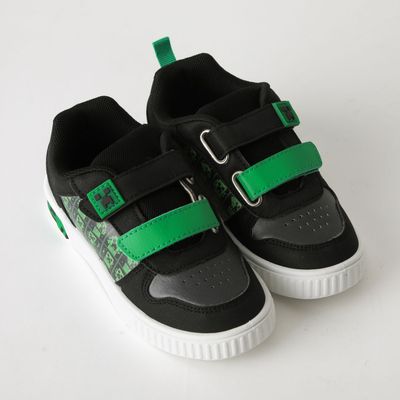 Imagen 2 del producto Zapatilla Luces Niño Velcro Print Negro Minecraft