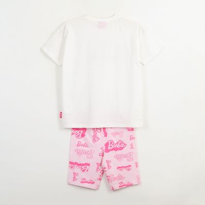 Imagen 2 del producto Conjunto Niña Blanco Logo Barbie