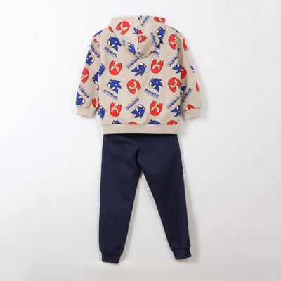 Imagen 2 del producto Conjunto Buzo Niño Full Print Sonic & Nuckles Beige Sonic