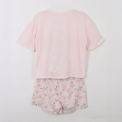 Imagen 2 del producto Pijama Manga Corta Mujer Rosado Sweet Snoopy