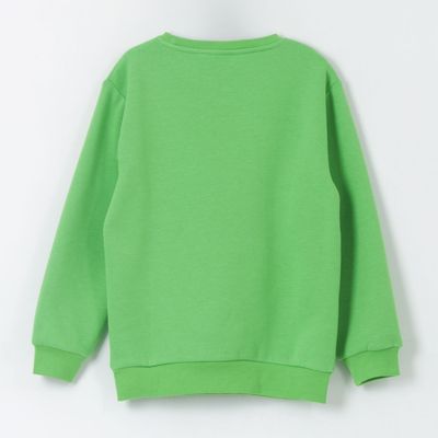 Imagen 2 del producto Polerón Cerrado Niño Creeper Logo Verde Minecraft