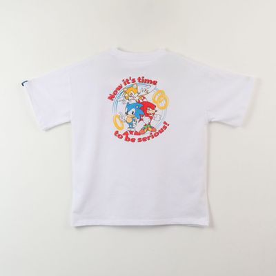Imagen 2 del producto Polera Manga Corta Niño Blanco Back Print Sonic
