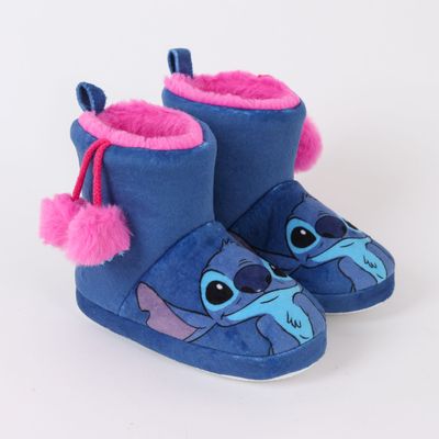 Imagen 2 del producto Pantufla Bota Niña Invernal Pompón Lilo & Stitch Azul Disney
